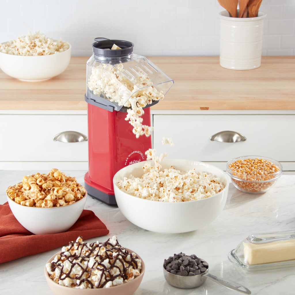 The DASH popcorn maker is the best at-home popcorn maker